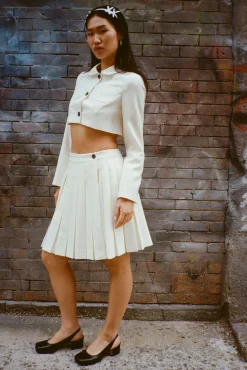 Women Sandy Liang Bridal^Astra Skort In Bone