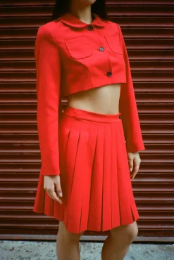 Women Sandy Liang Skirts^Astra Skort In Red