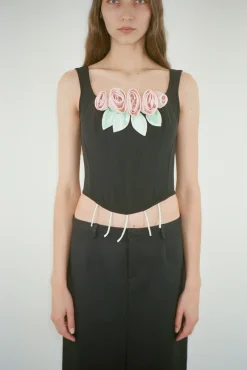 Women Sandy Liang Tops^Barque Corset In Pink