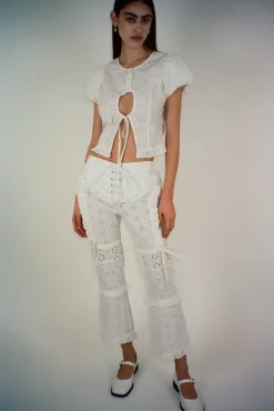 Women Sandy Liang Tops^Cameo Top In White