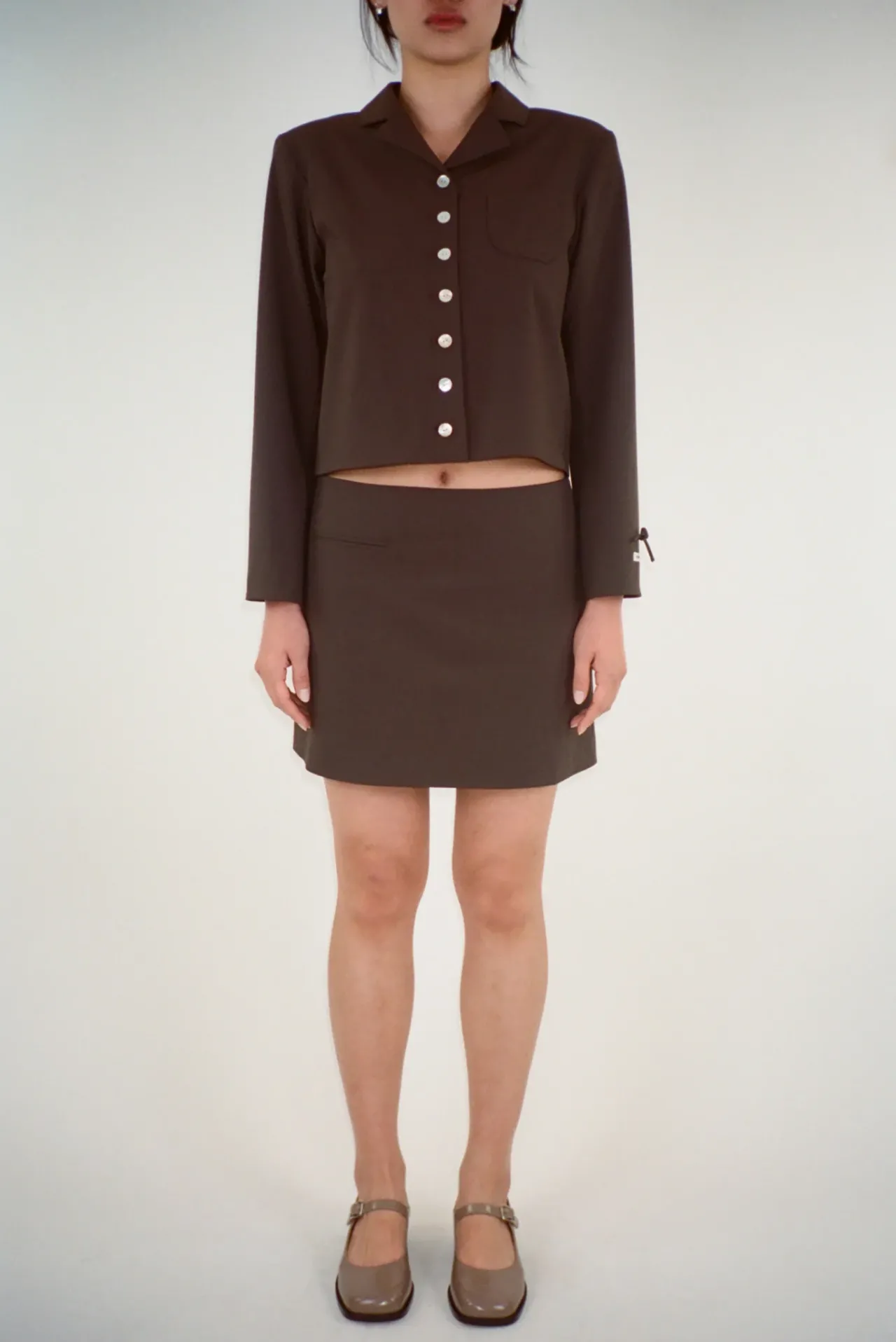 Women Sandy Liang Outerwear^Charm Jacket In Brown