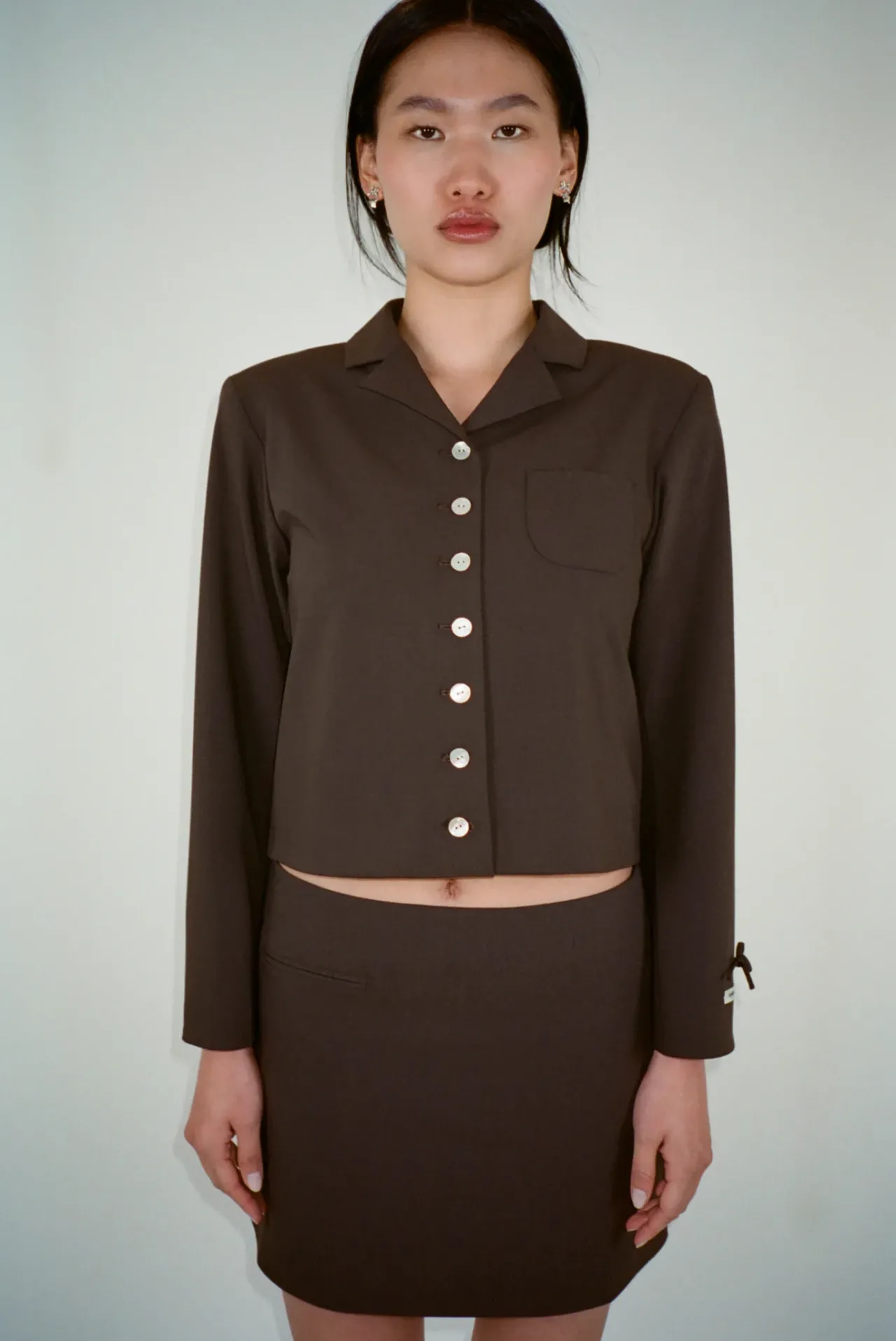 Women Sandy Liang Outerwear^Charm Jacket In Brown