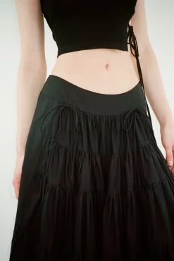 Women Sandy Liang Skirts^Chetti Skirt In Black