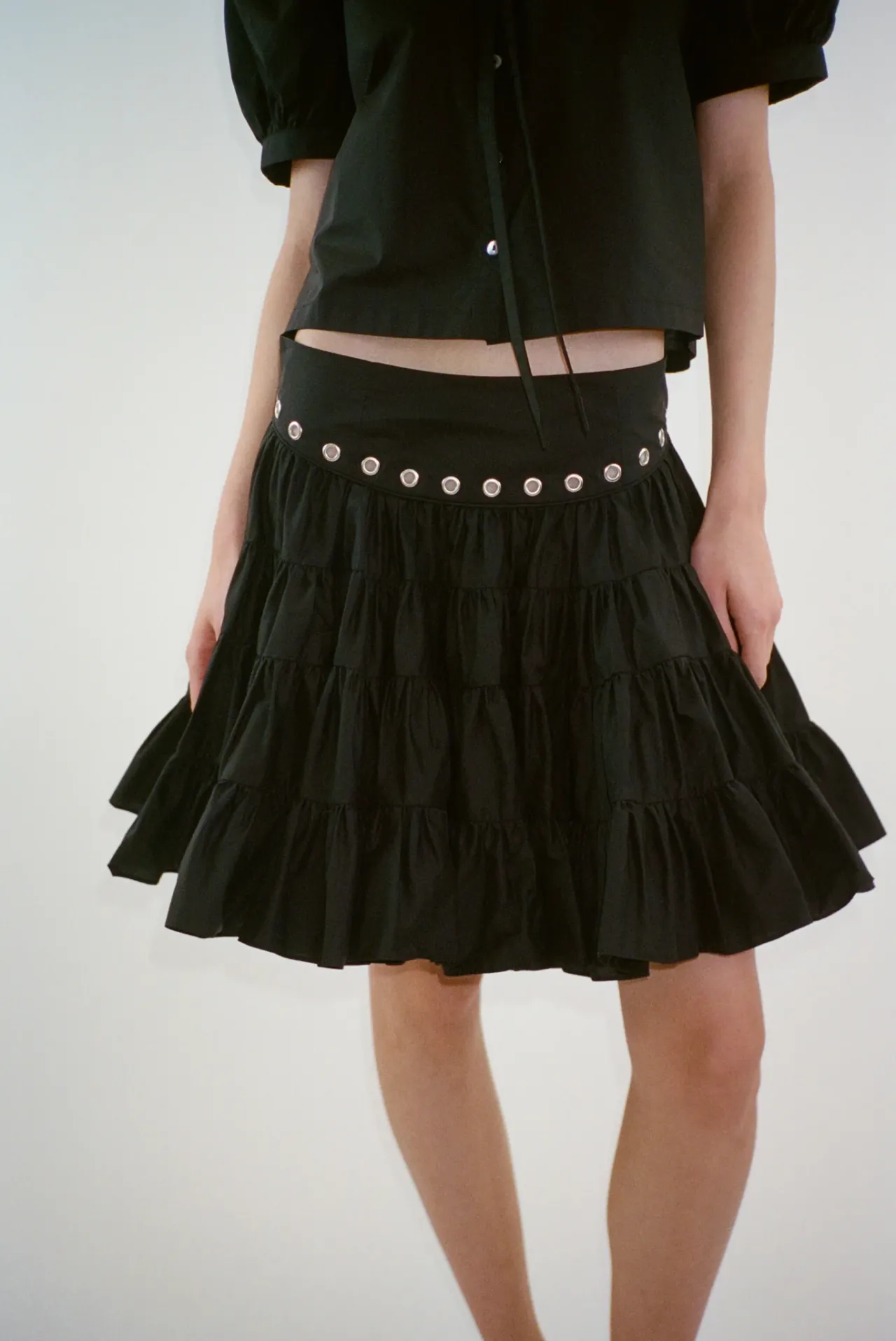 Women Sandy Liang Skirts^Chumi Skirt In Black
