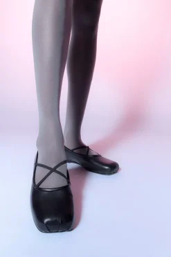 Women Sandy Liang Shoes^Criss Cross Pointe In Black Nappa