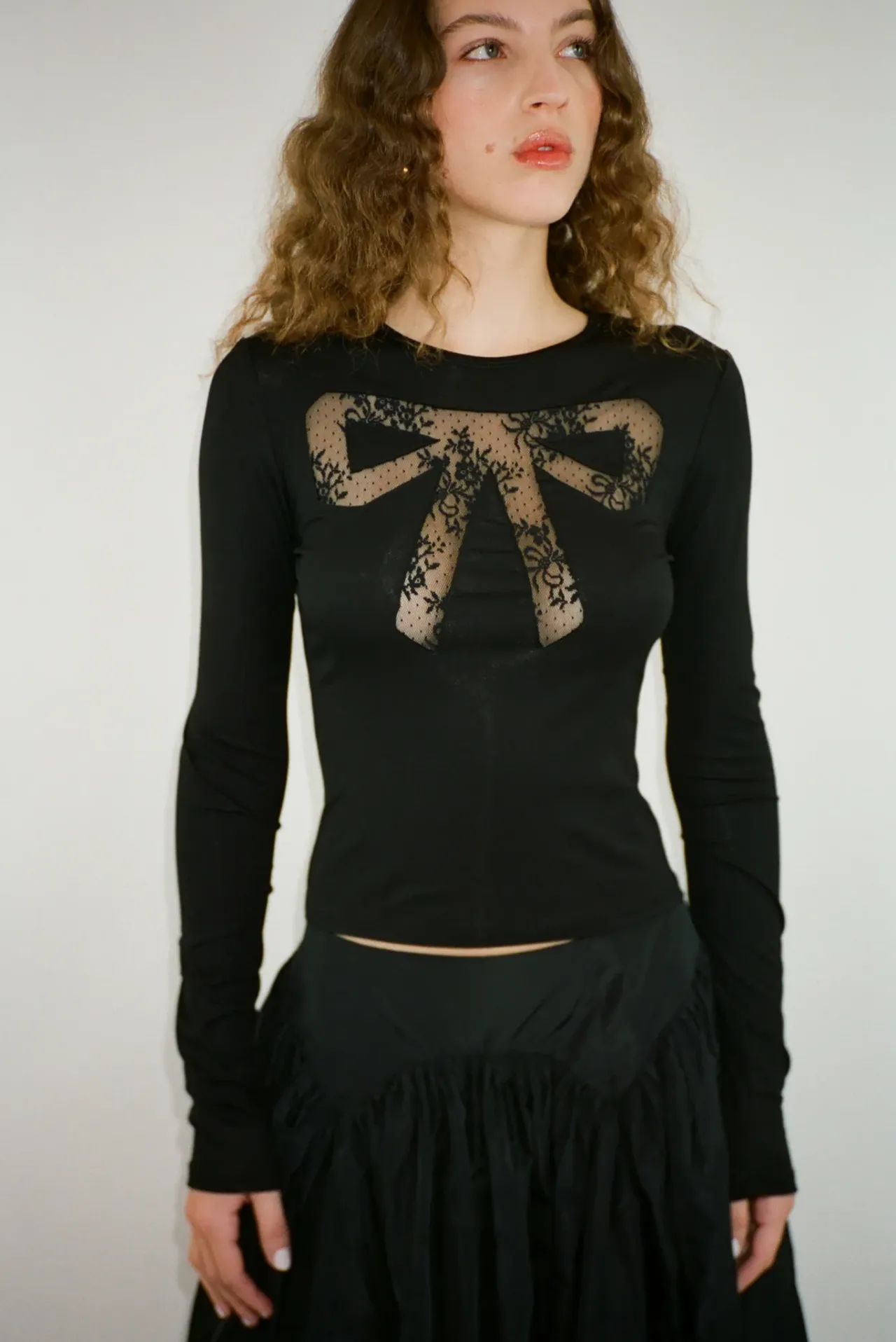 Women Sandy Liang Tops^Doting Top In Black