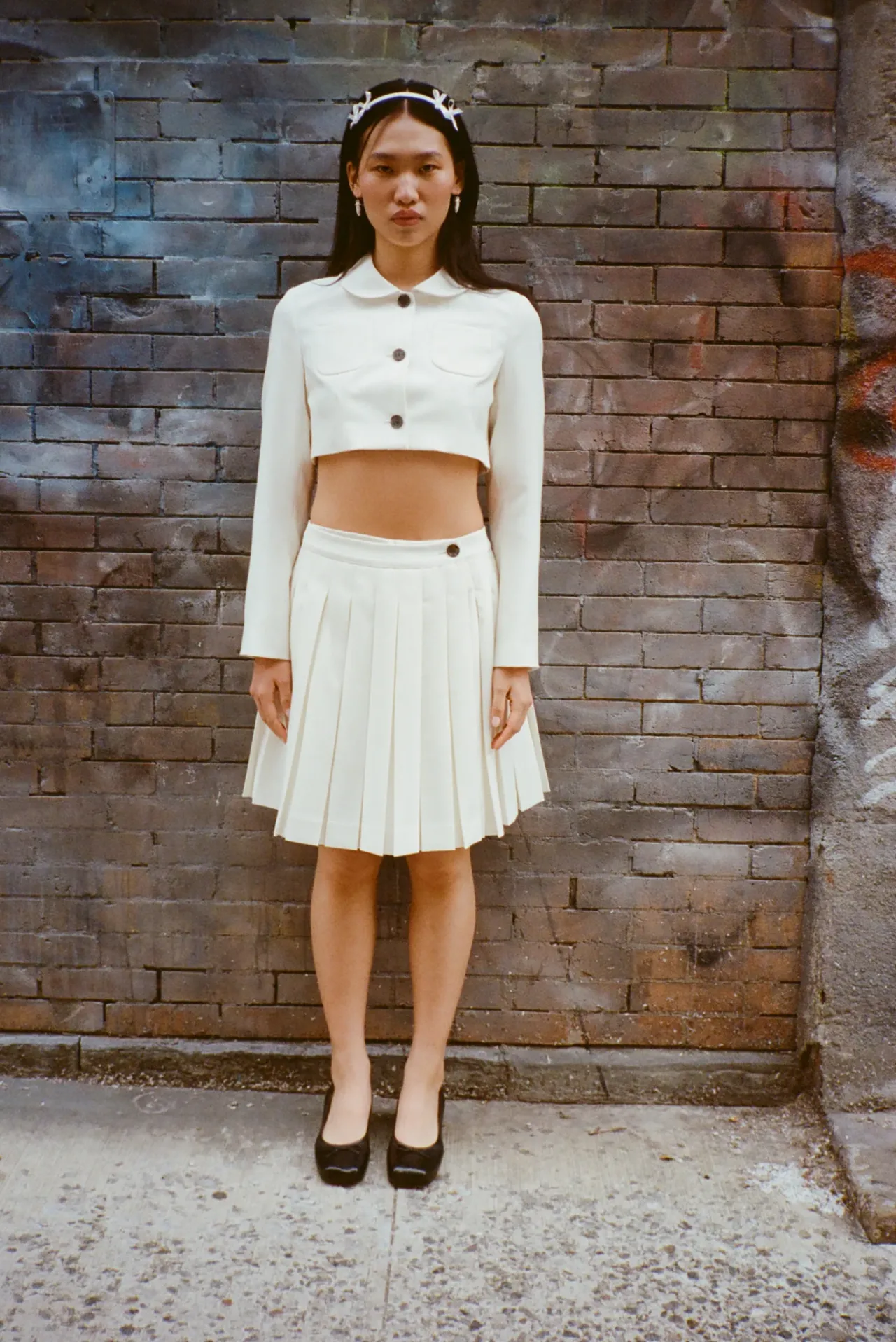 Women Sandy Liang Bridal^Ennis Jacket In Bone