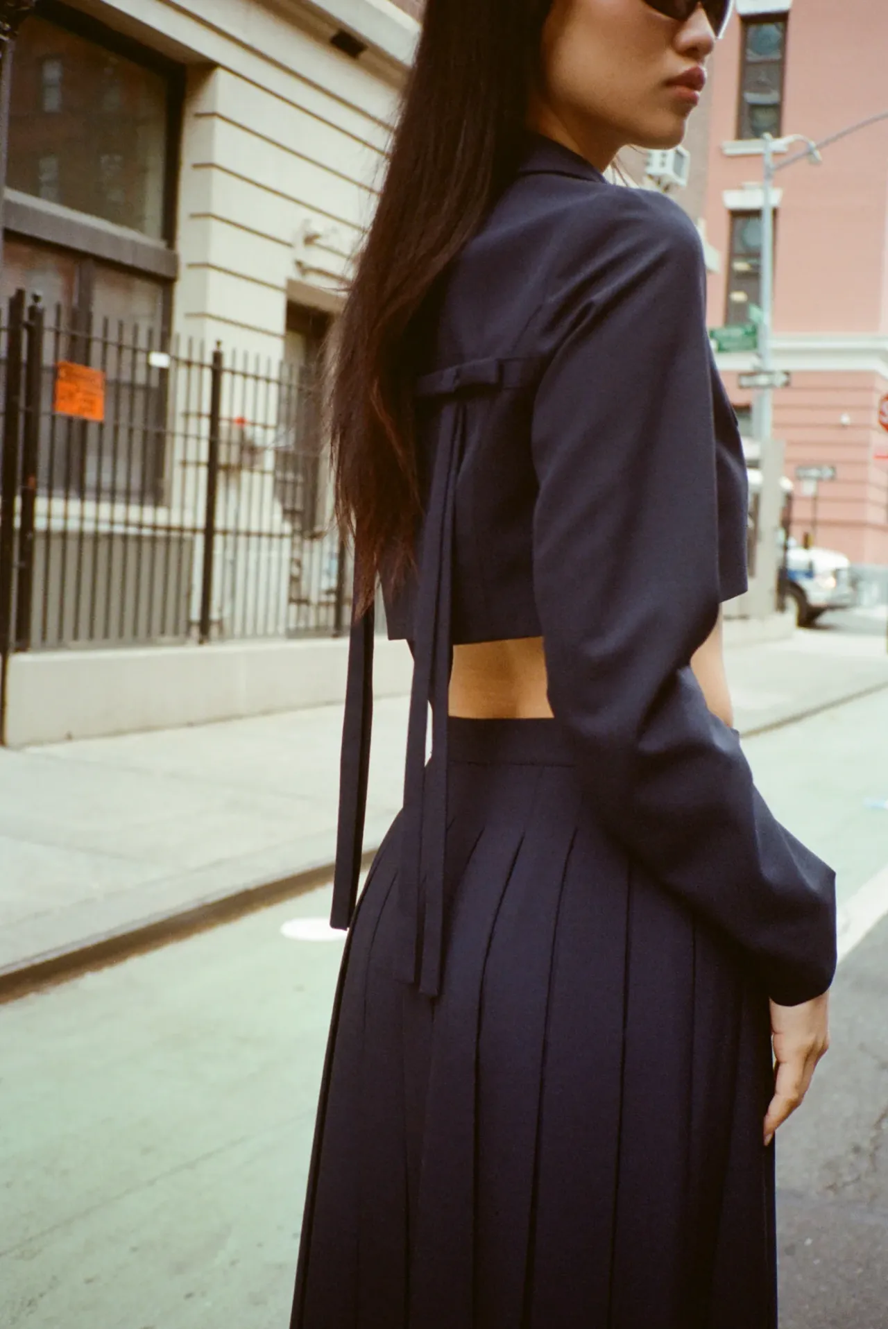 Women Sandy Liang Uniform^Ennis Jacket In Dark Navy