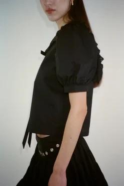 Women Sandy Liang Tops^Florent Top In Black
