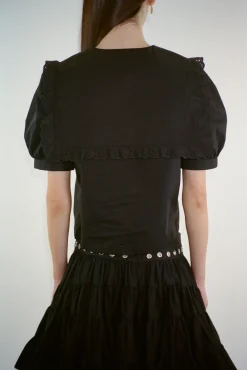 Women Sandy Liang Tops^Florent Top In Black
