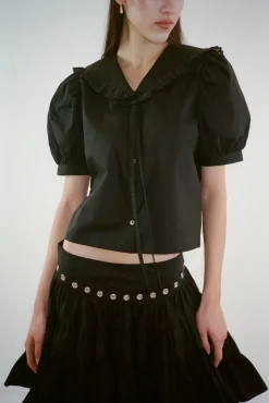 Women Sandy Liang Tops^Florent Top In Black