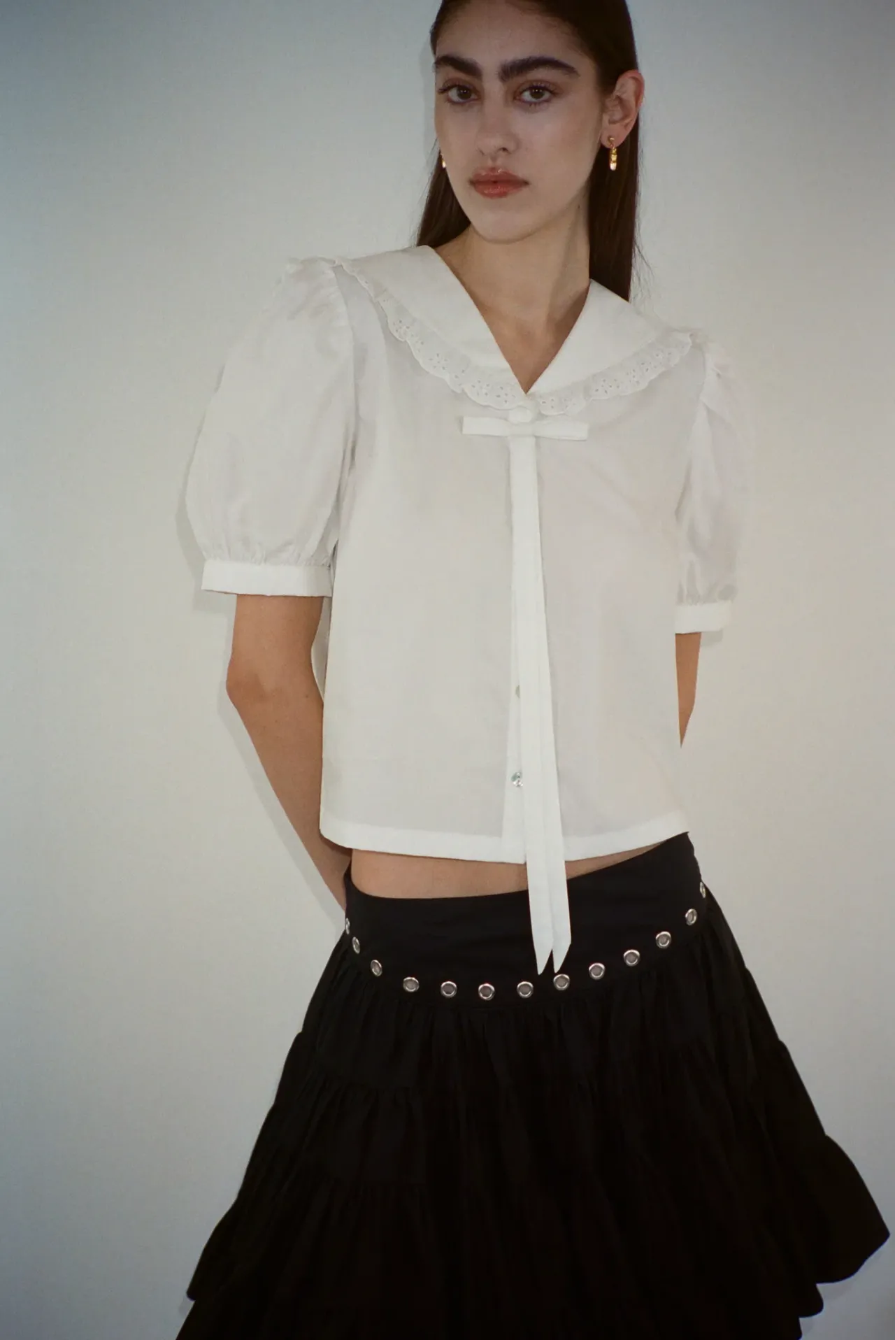 Women Sandy Liang Tops^Florent Top In White