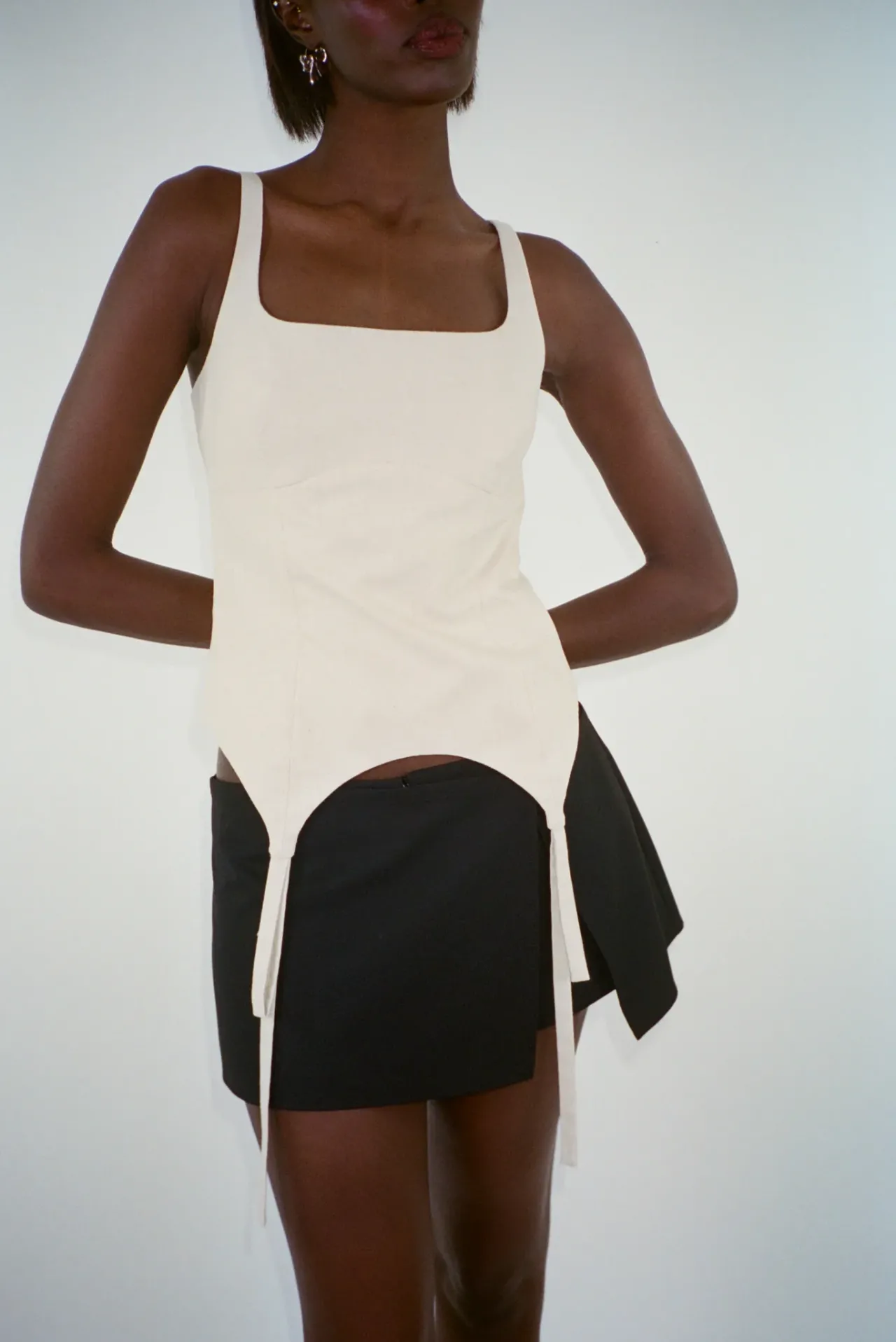 Women Sandy Liang Uniform^Goto Skort In Black