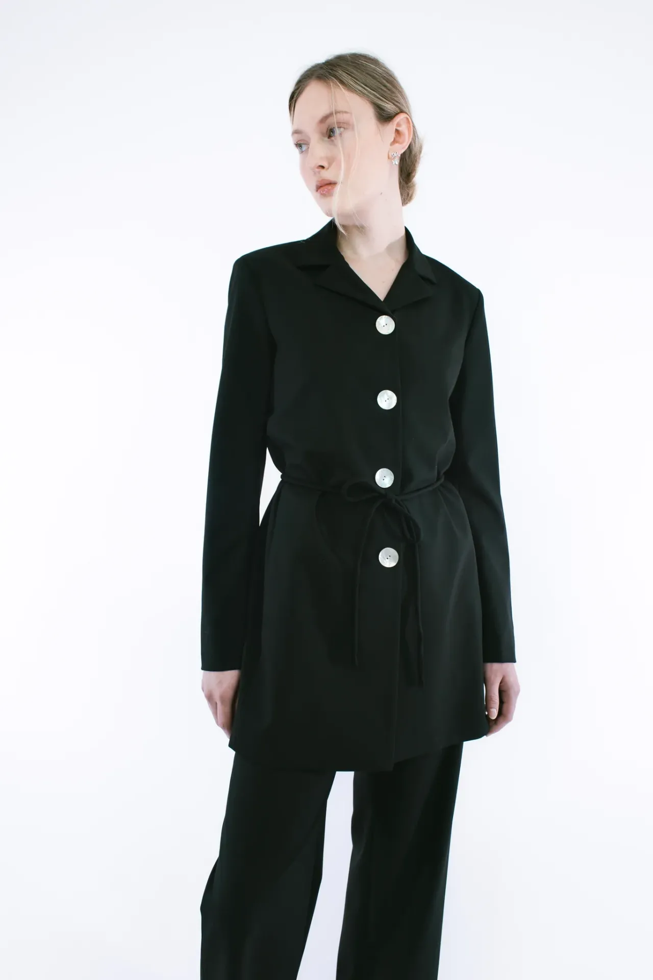 Women Sandy Liang Outerwear^Greene Coat In Black
