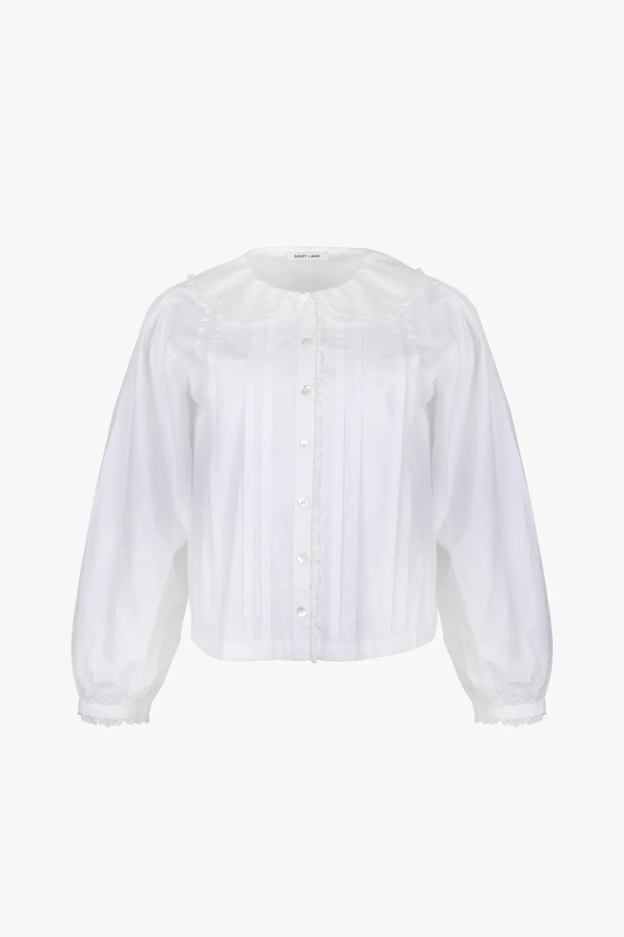 Women Sandy Liang Uniform^Grove Top In White