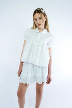 Women Sandy Liang Skirts^Ira Skirt In White