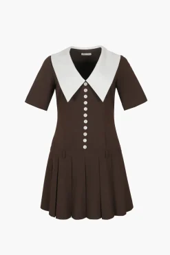 Women Sandy Liang Dresses^Kerry Dress In Brown