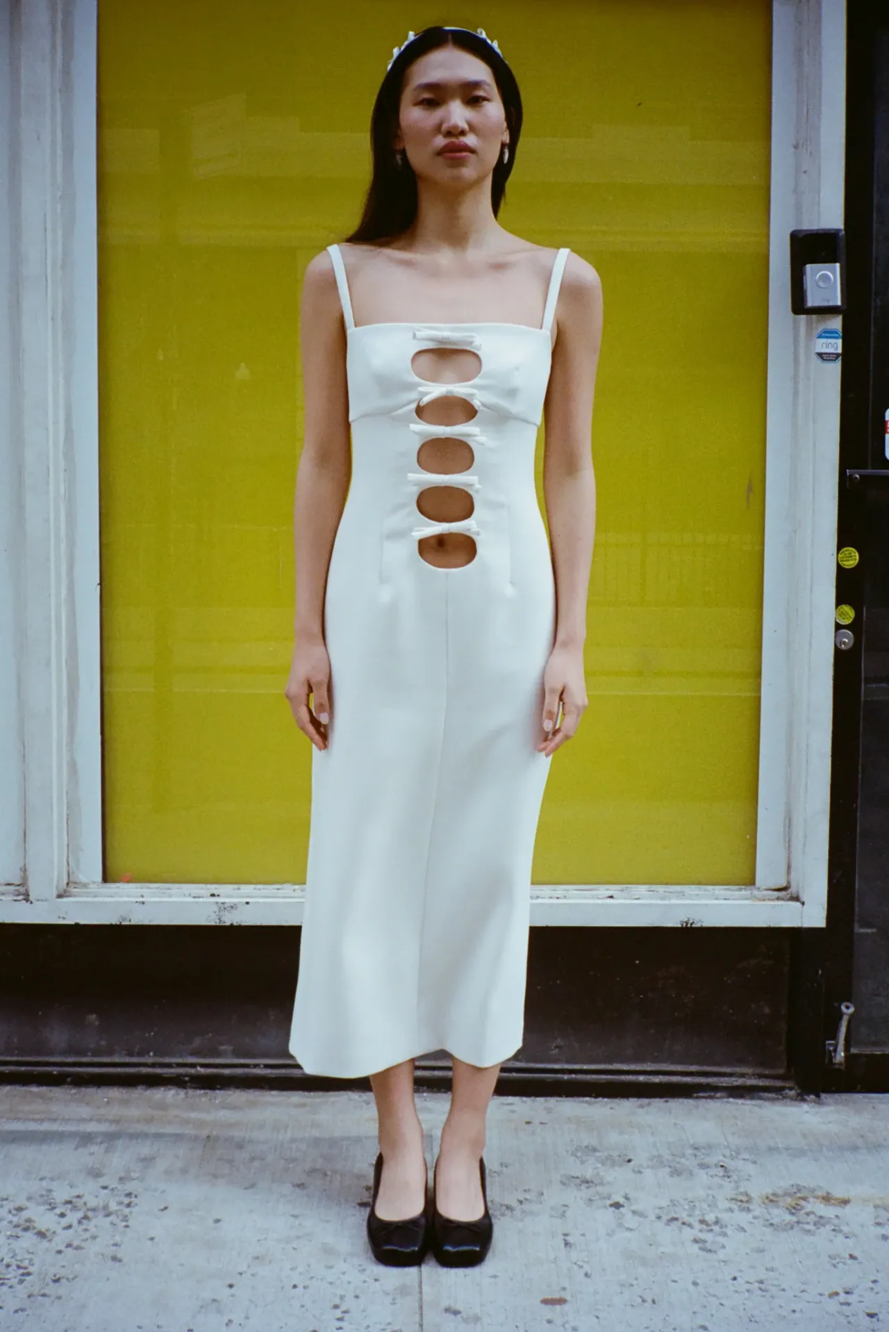 Women Sandy Liang Dresses^Leonie Dress In Bone