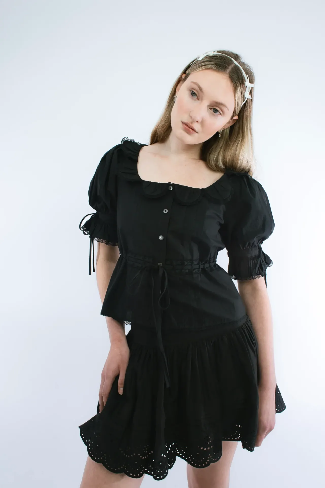 Women Sandy Liang Tops^Melon Top In Black