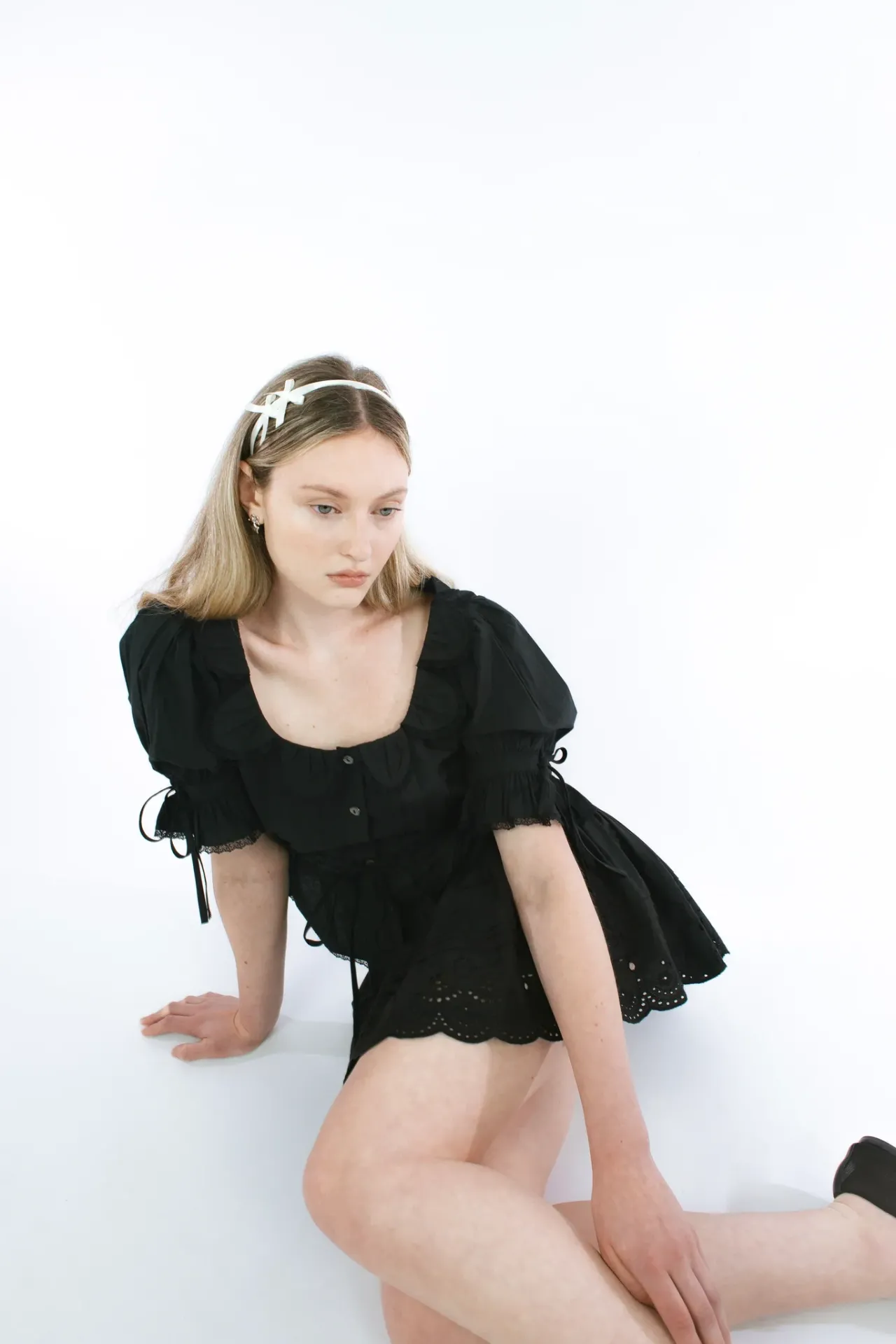 Women Sandy Liang Tops^Melon Top In Black