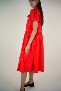 Women Sandy Liang Dresses^Middy Dress In Red