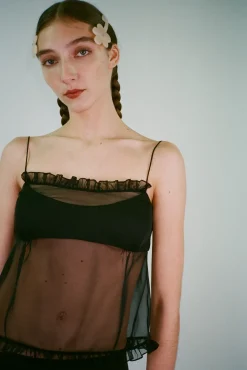 Women Sandy Liang Tops^Mochi Top In Black