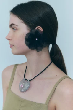 Women Sandy Liang Jewelry^Muff Earrings In Black