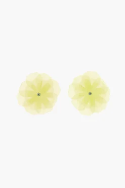 Women Sandy Liang Jewelry^Muff Earrings In Lemon