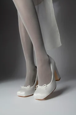 Women Sandy Liang Bridal^Pointe Pump 100 In Pearl Satin
