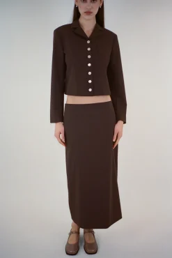 Women Sandy Liang Skirts^Toes Skirt In Brown