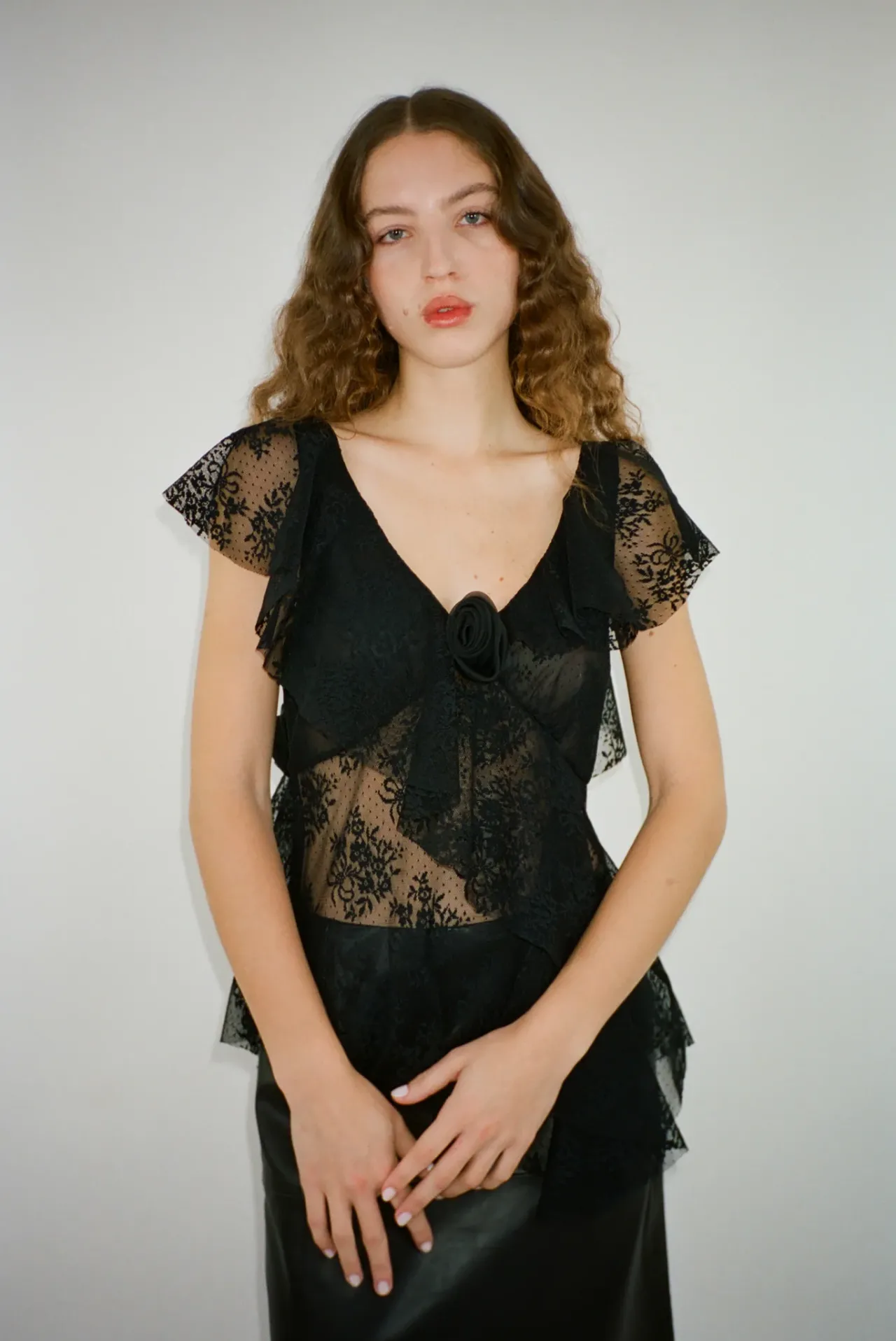 Women Sandy Liang Tops^Torino Top In Black