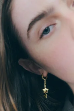 Women Sandy Liang Jewelry^Twin Earrings In Gold Vermeil
