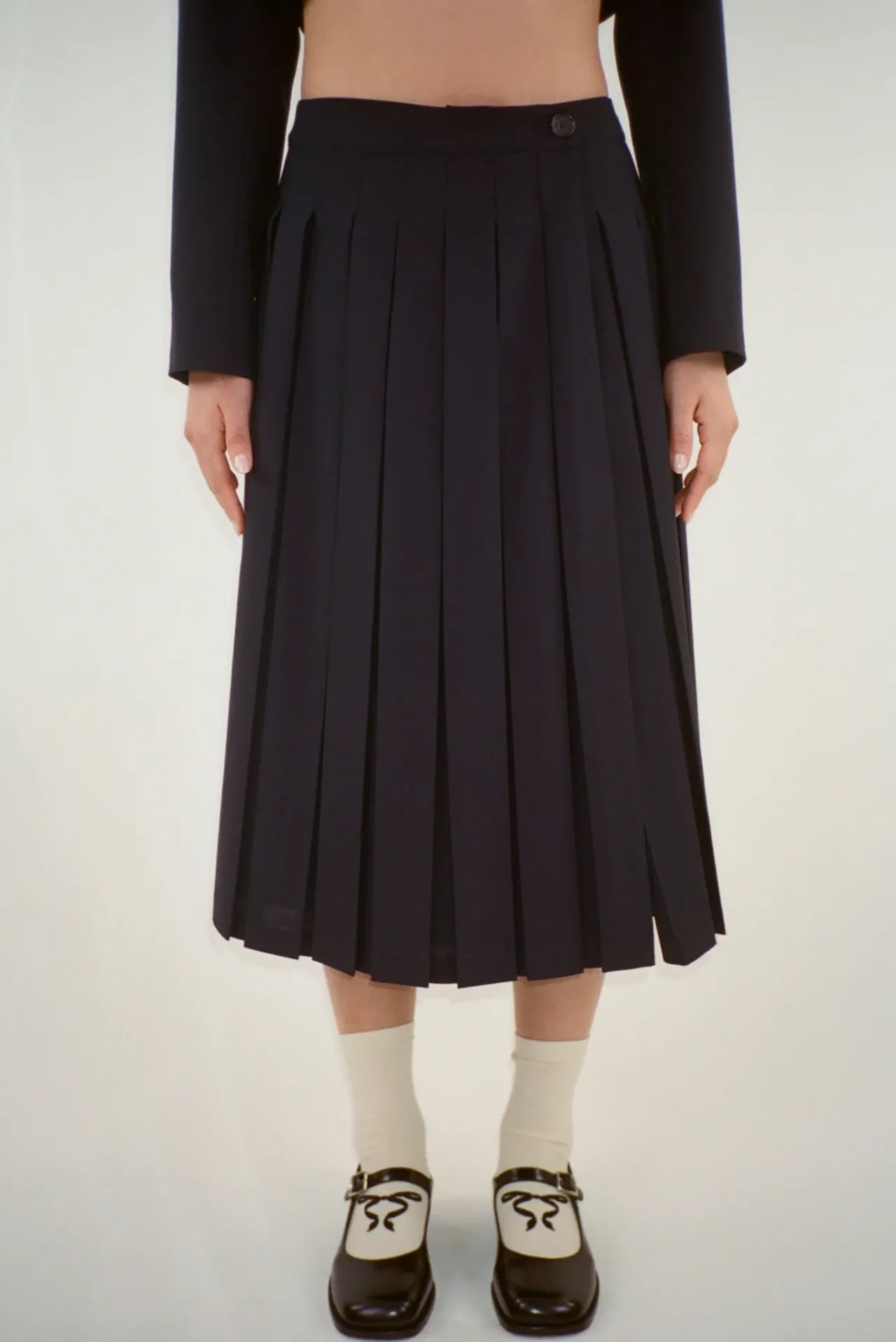 Women Sandy Liang Skirts^Uniform Skort In Dark Navy
